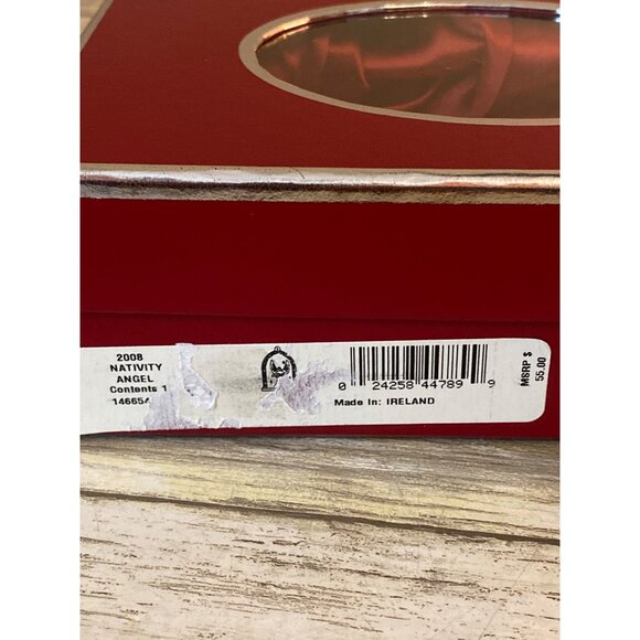 Vintage Waterford Crystal Ornament Lot – Nativity Arch, Ruby Angel, Christmas Tr - Picture 11 of 13